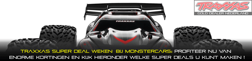 Nu alle Traxxas Auto's met vele kortingen, extra's, 2 jaar garantie en uiteraard gratis verzonden.